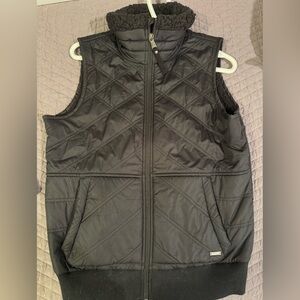Prana Black Fleece Vest